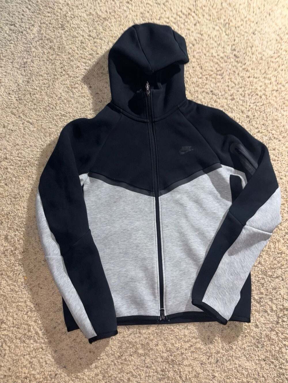 Nike Tech Fleece Windrunner Full-Zip Jacket Black Grey